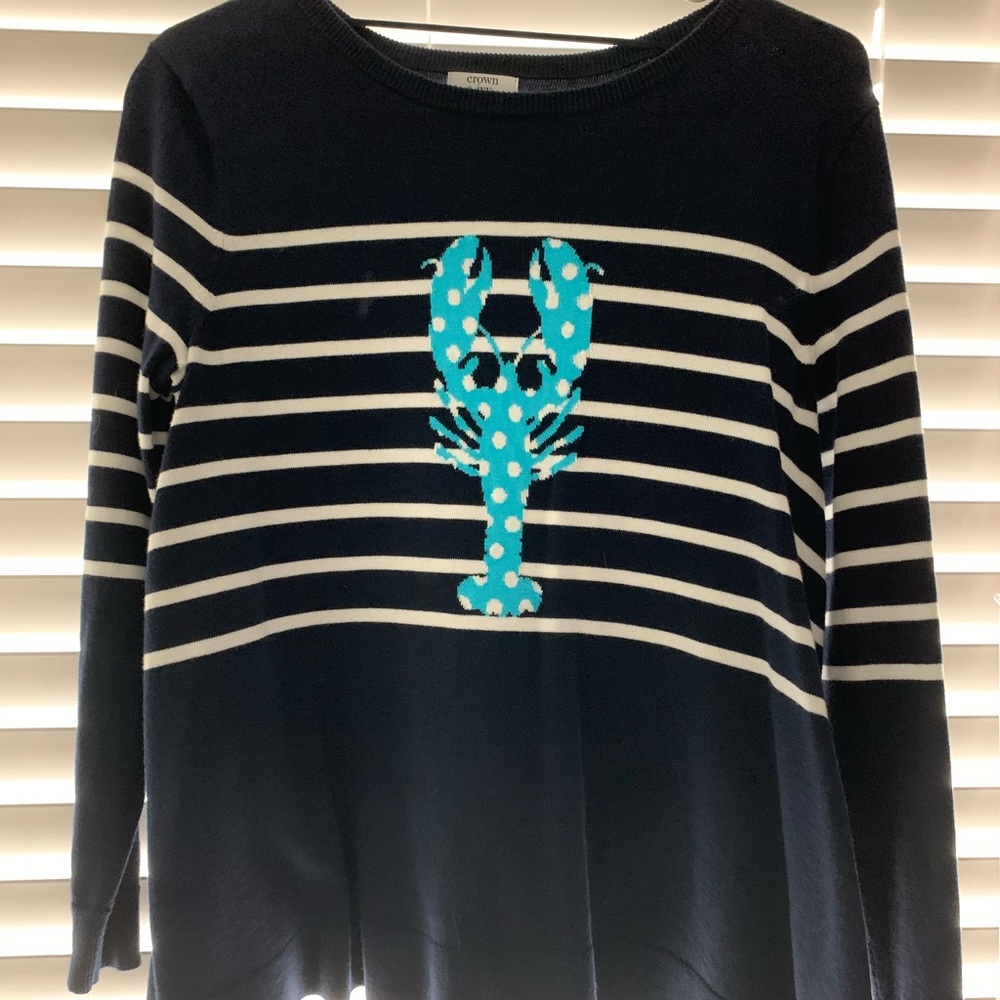 Light knit lobster sweatshirt